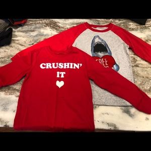 Valentines Day long sleeve shirts!